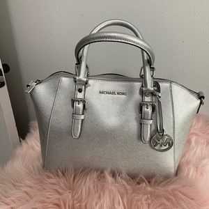 Michael Kors Gorgeous Silver Handbag